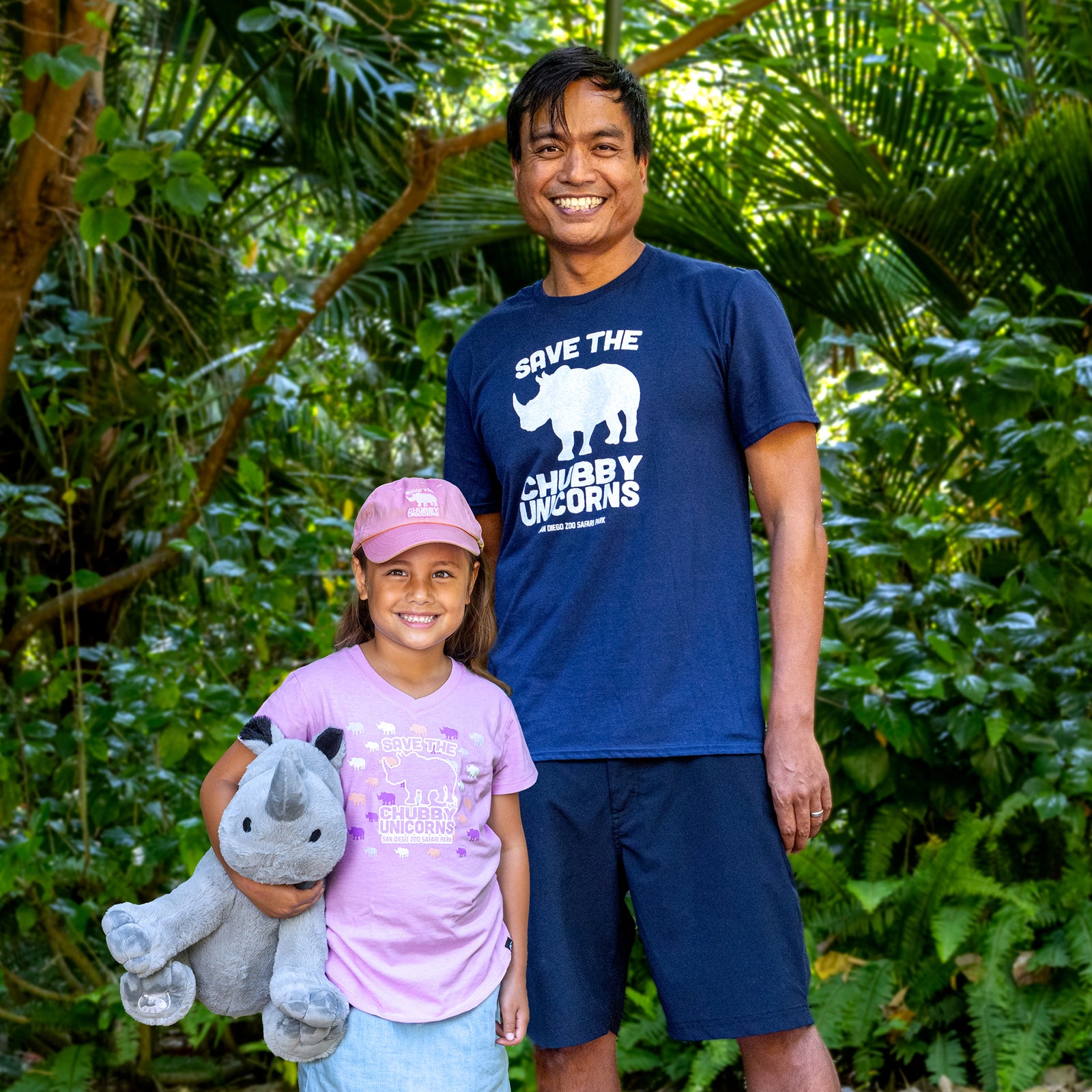 Save the Chubby Unicorns Girls Tee - Multi Print