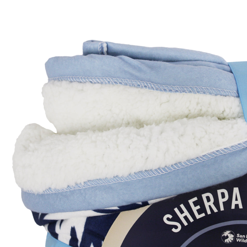 Fave 5 African Savanna Wildlife Sherpa Blanket