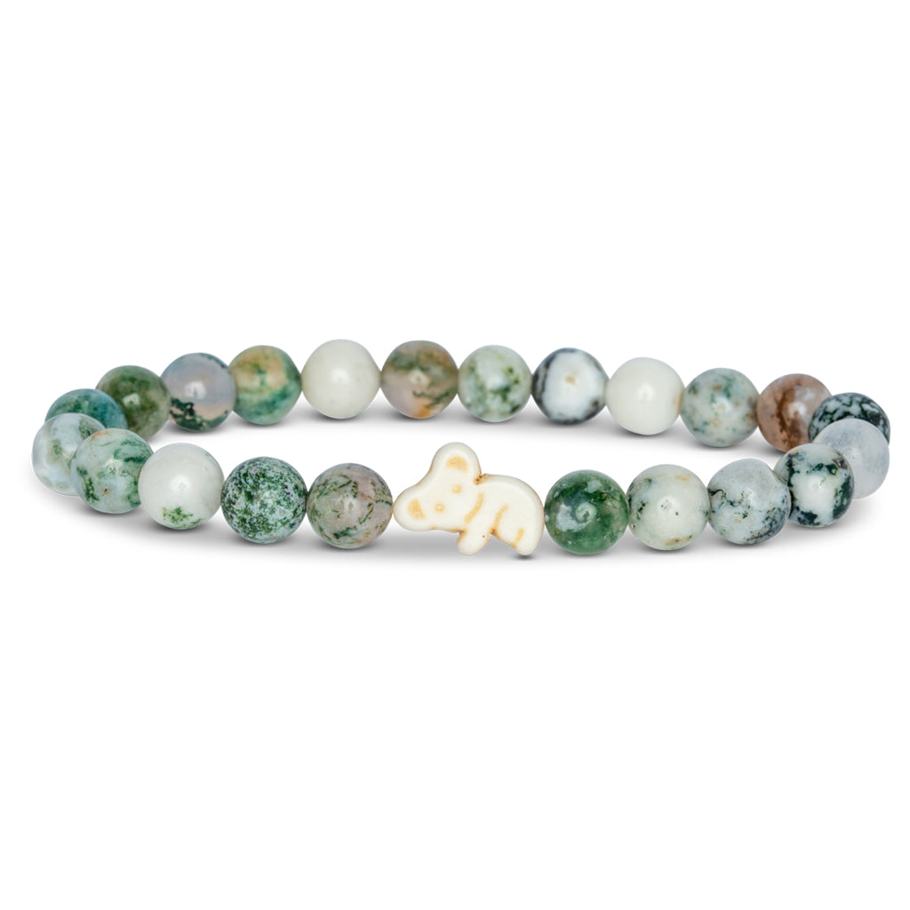 FAHLO KOALA TRACKING BRACELET EUCALYPTUS GREEN