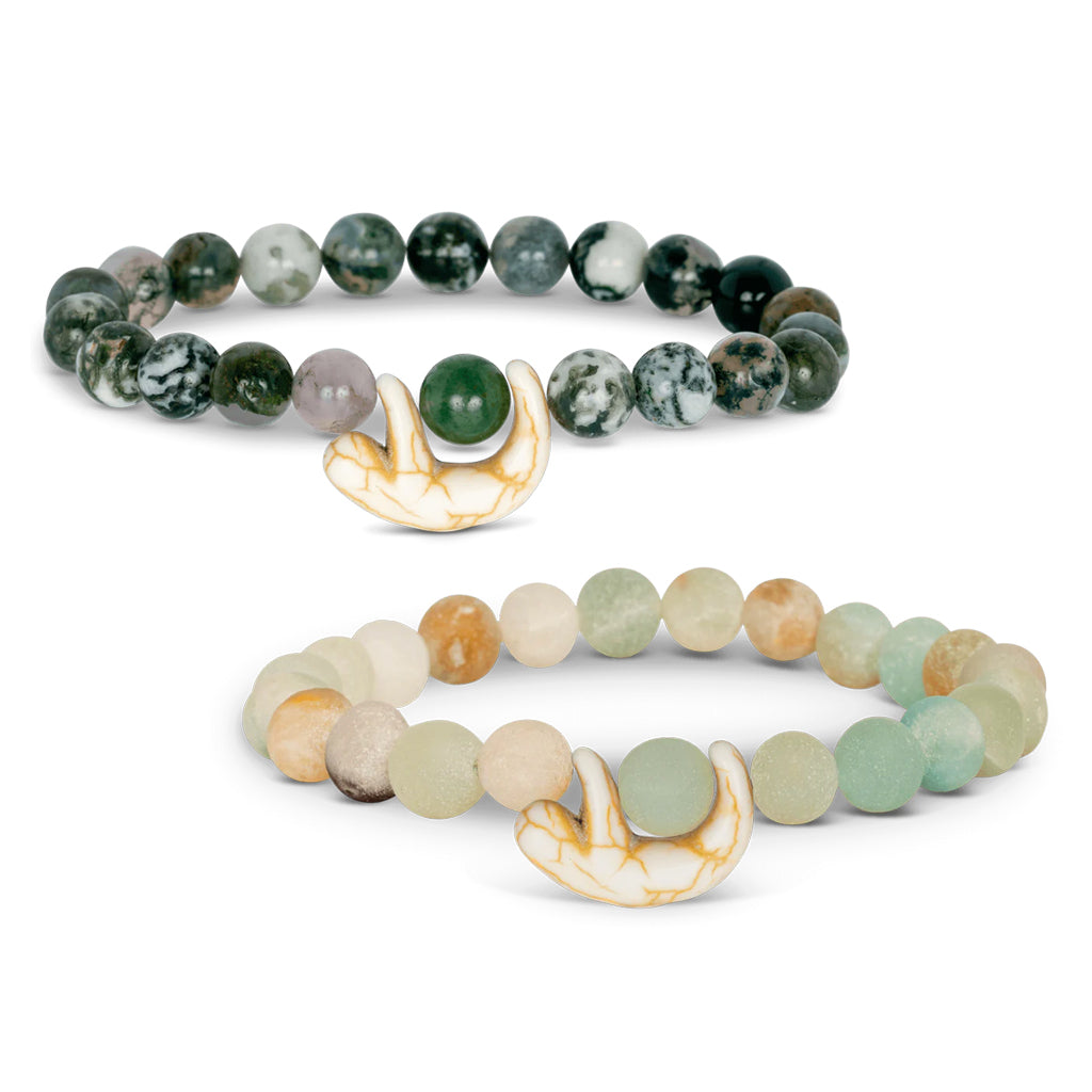Sloth Fahlo Tracking Bracelet Rainforest Green or Sky Stone