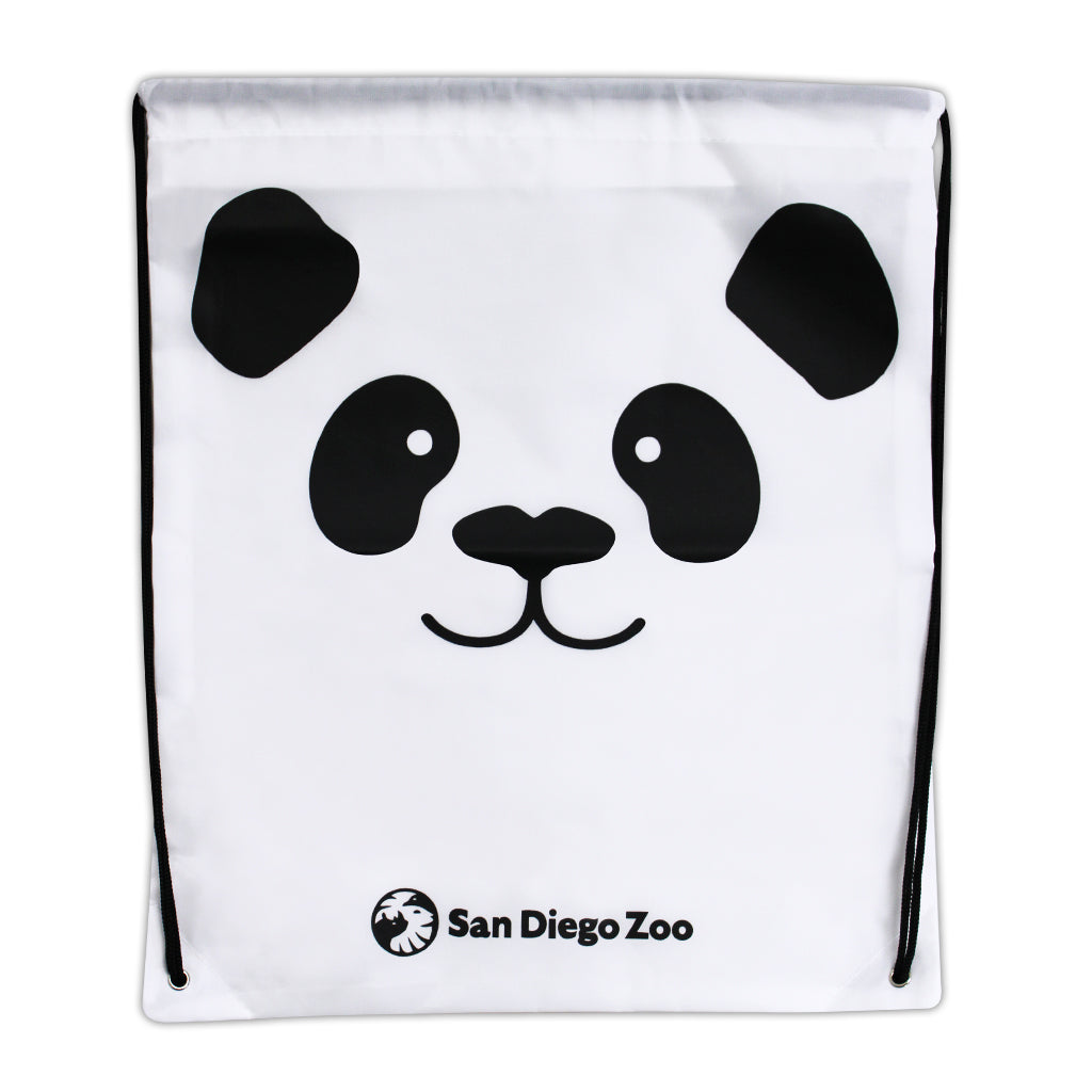 PANDA FACE CINCH SACK GEAR BAG