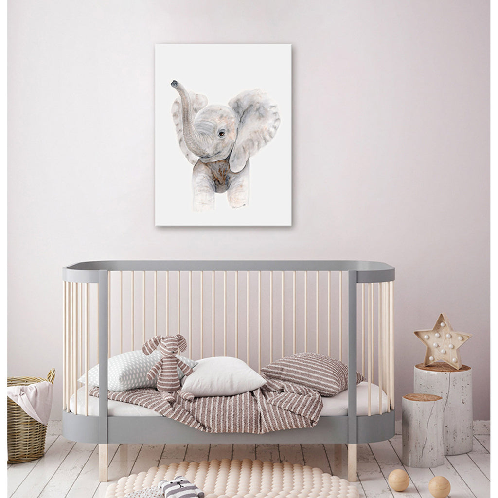 Baby Elephant Trumpet Giclée Canvas Print DSP