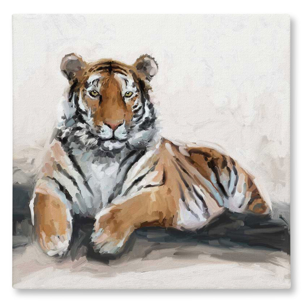 Resting Tiger Giclée Canvas Print