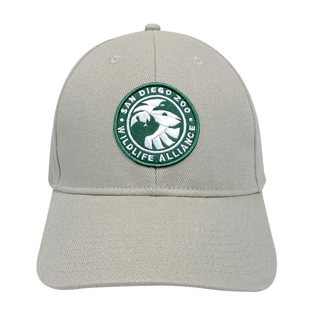 BASEBALL HAT LOGO SAN DIEGO ZOO WILDLIFE ALLIANCE GRAY GREY