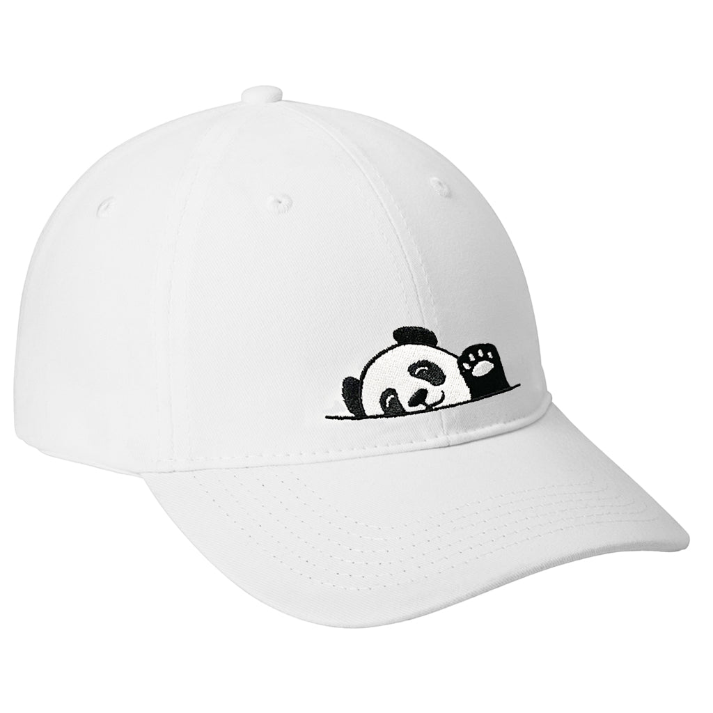 Panda Hi Baseball Cap - White