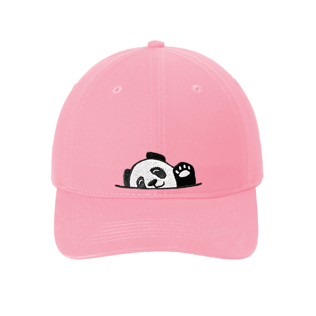 KIDS PINK PANDA HI WAVE BASEBALL CAP HAT