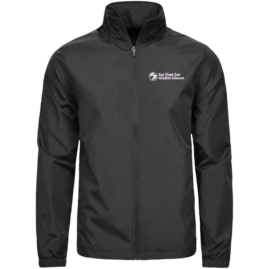 SDZWA WINDBREAKER HOODED BLACK JACKET ECO UNISEX MENS