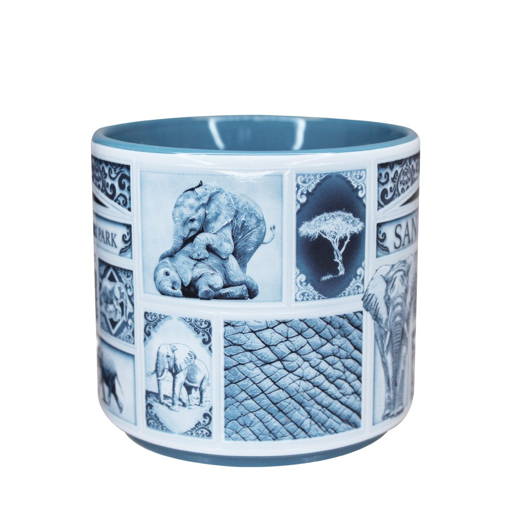 Delft-Style Elephant Mug