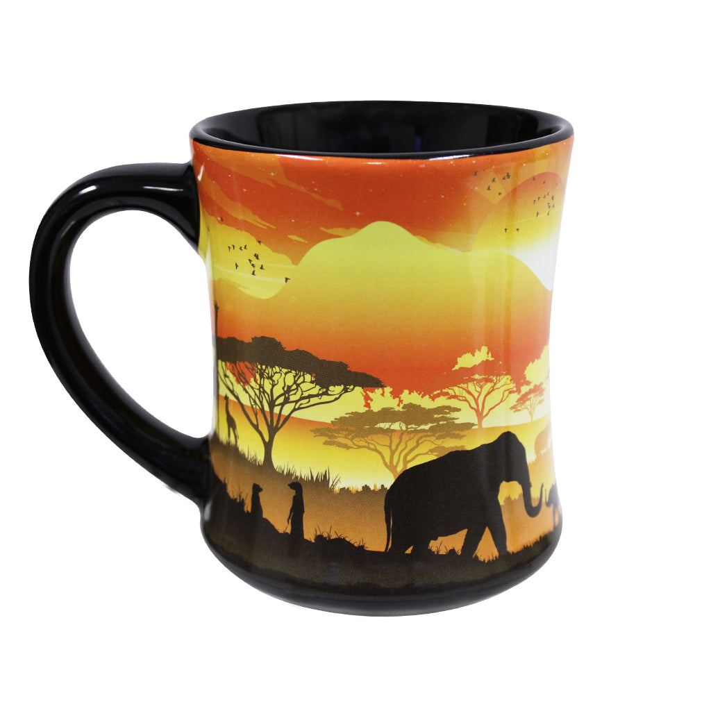Elephant Savannah Embossed Mug