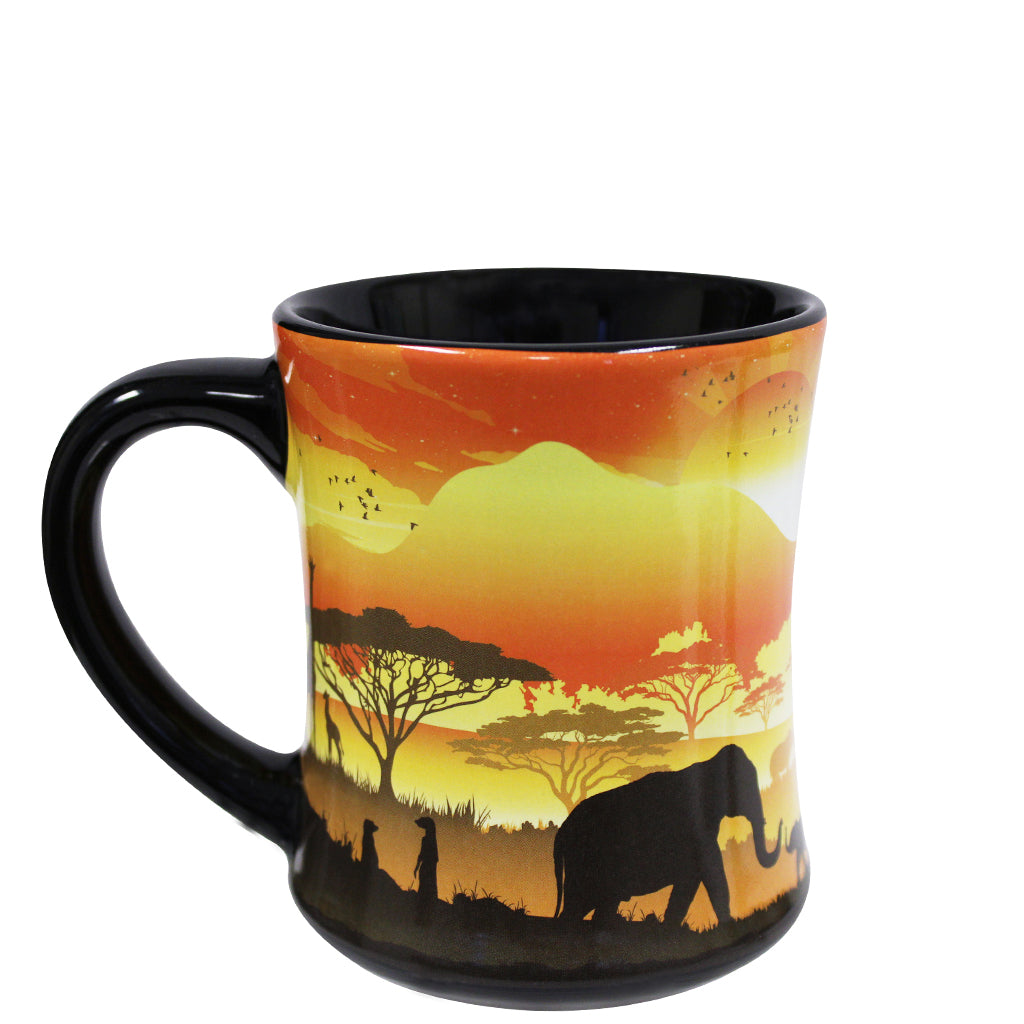 Elephant Savanna Embossed Mug
