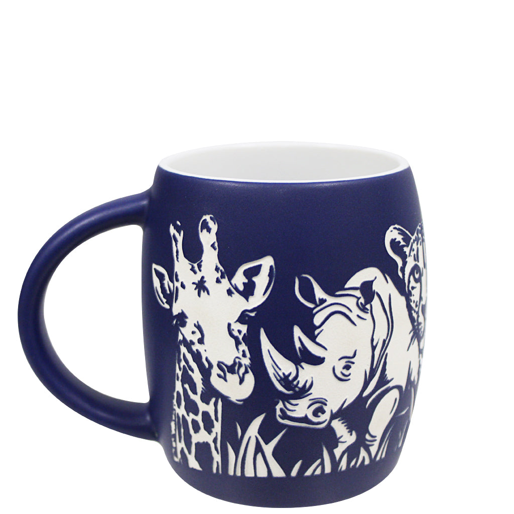 Fave 5 African Savanna Wildlife Etched Mug