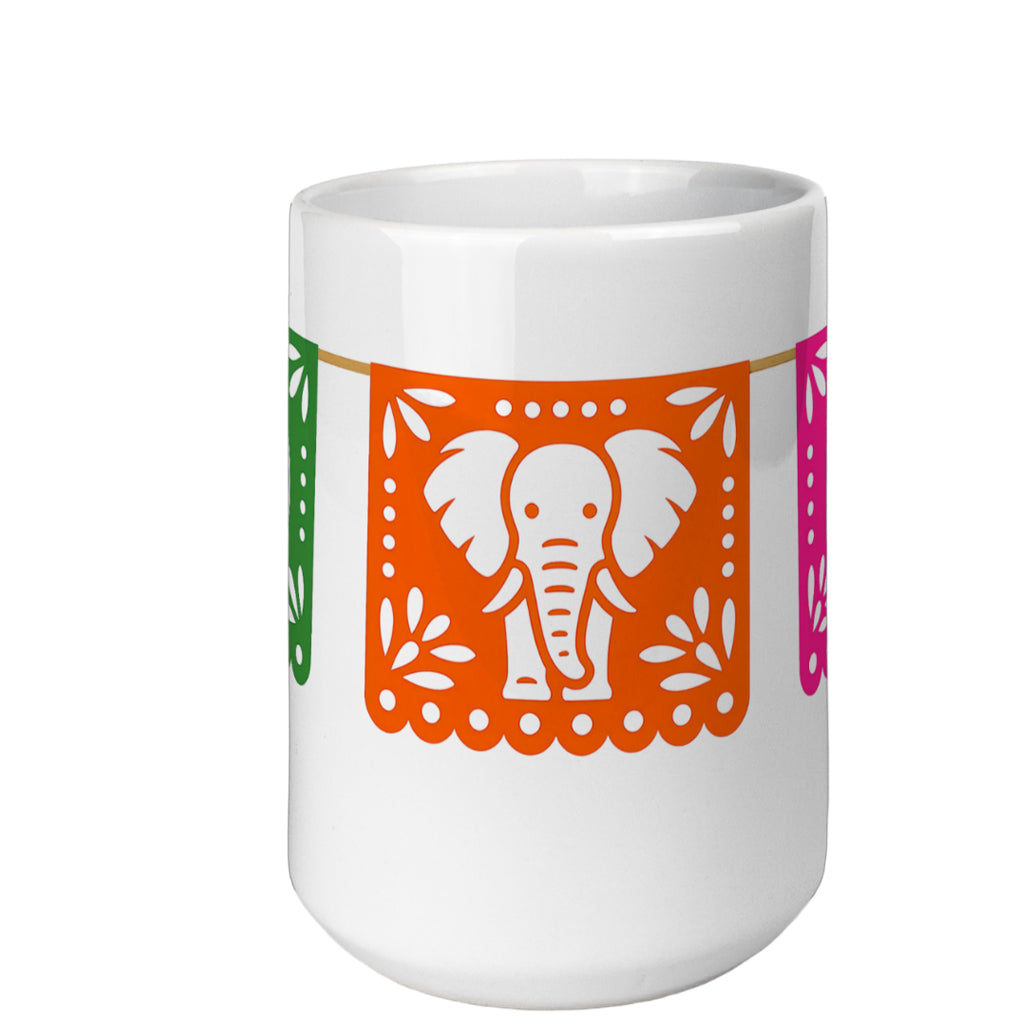 Papel Picado Wildlife Flag Mug