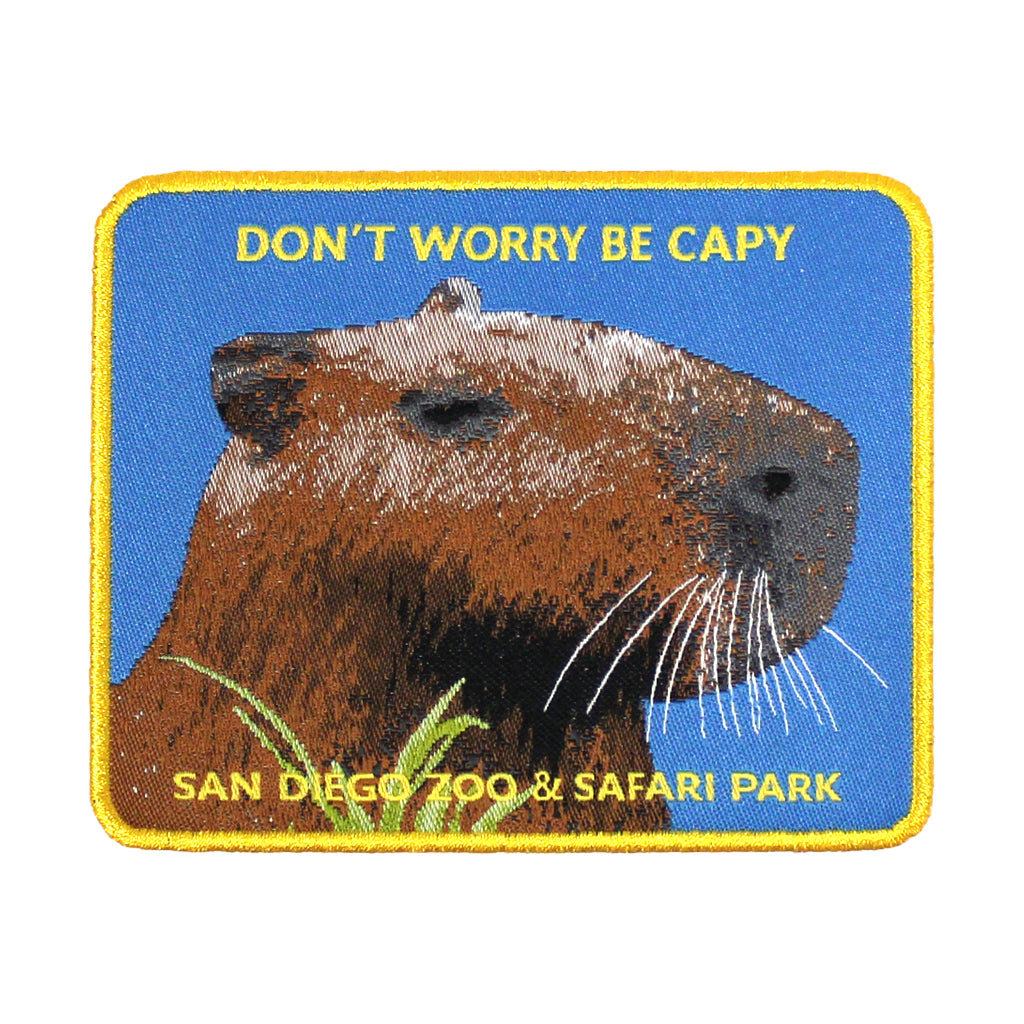 DON'T WORRY BE CAPY CAPYBARA PATCH 