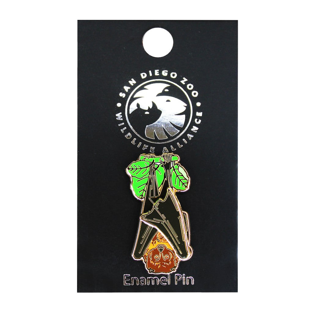 Hanging Bat Trading Pin