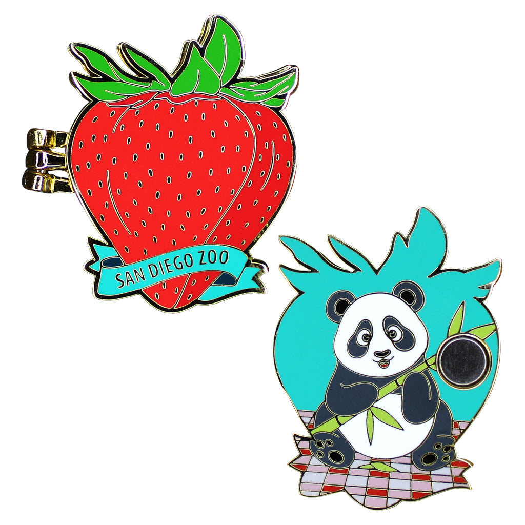 Panda Picnic Hinged Trading Pin