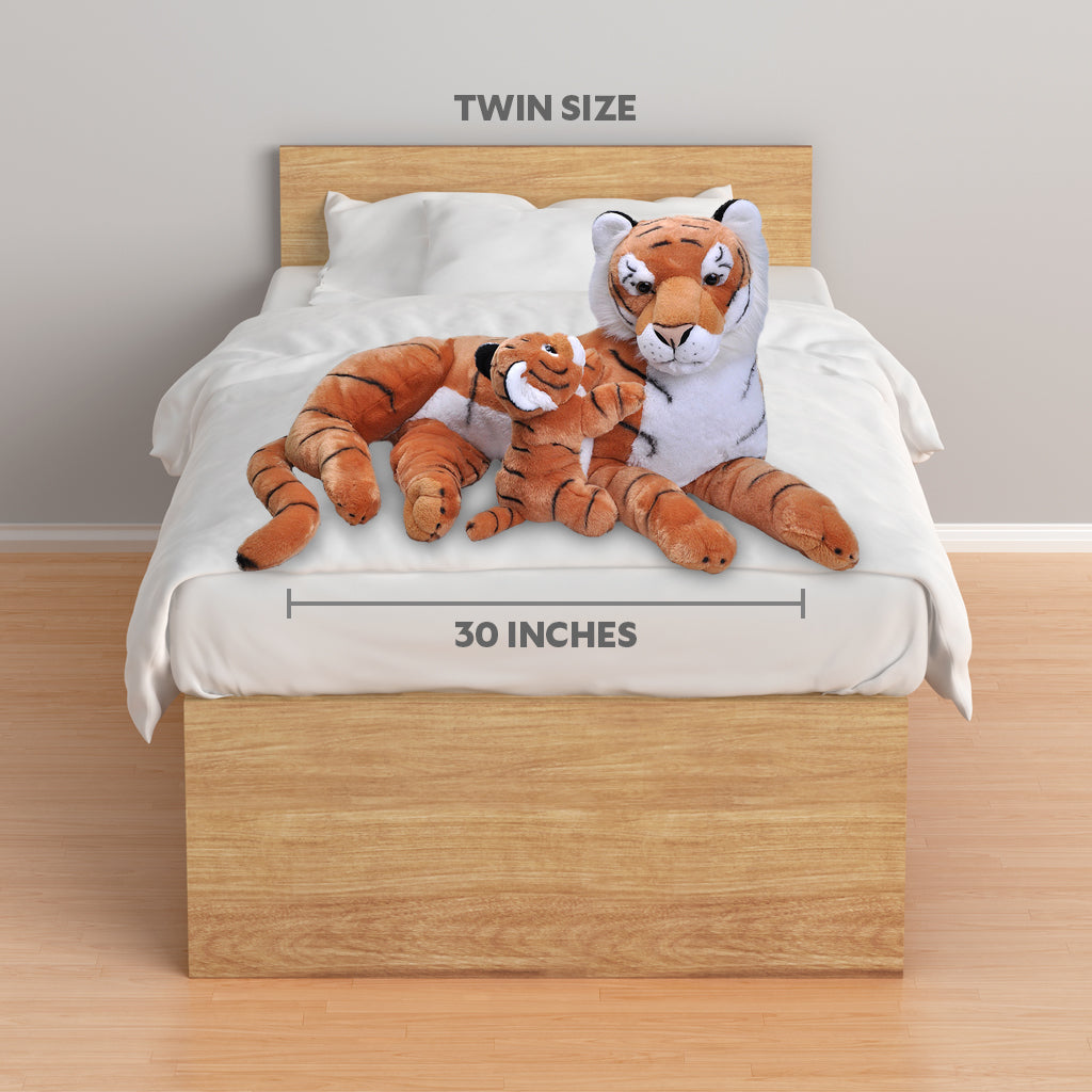 Tiger Mom & Baby Supersize Eco Plush - 30 Inch
