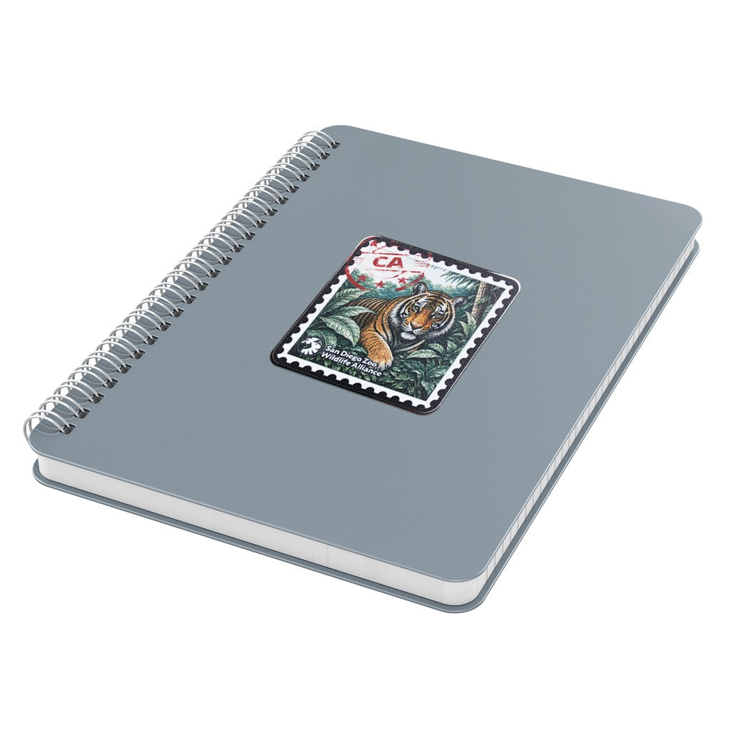 Tiger Stamp Chrome Sticker