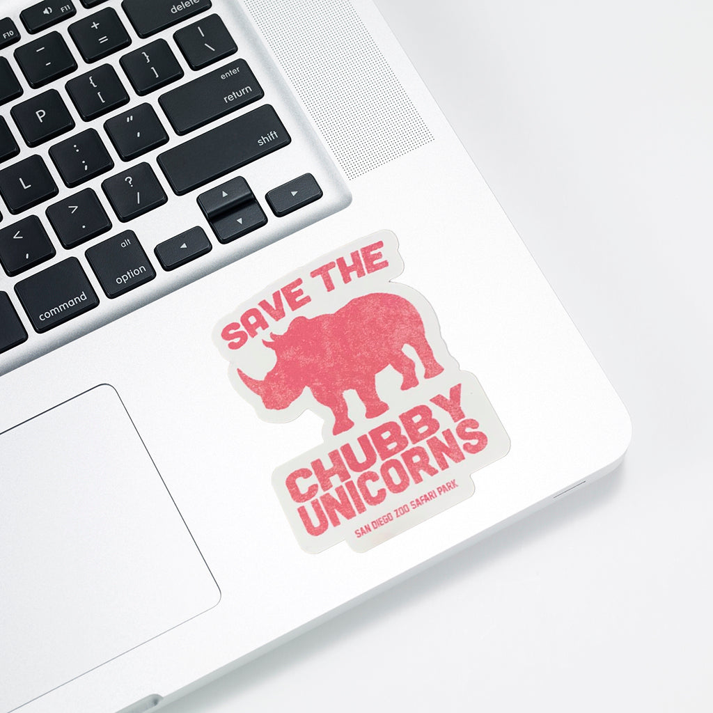 Save The Chubby Unicorns Sticker - Salmon