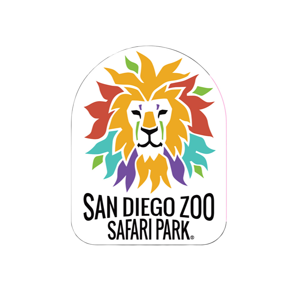 STICKER DECAL COLORFUL LION SAN DIEGO ZOO SAFARI PARK