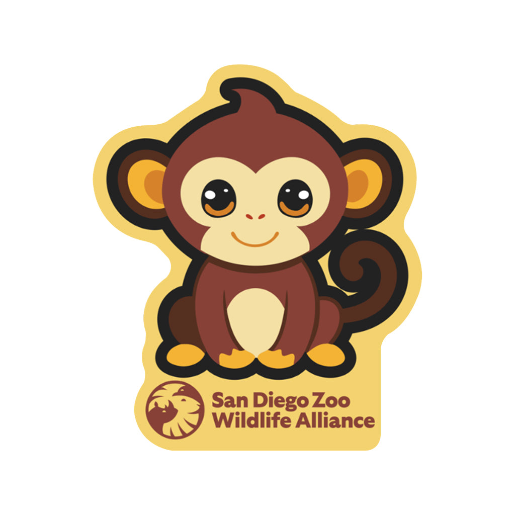 CUTE MONKEY DECAL STICKER SDZWA