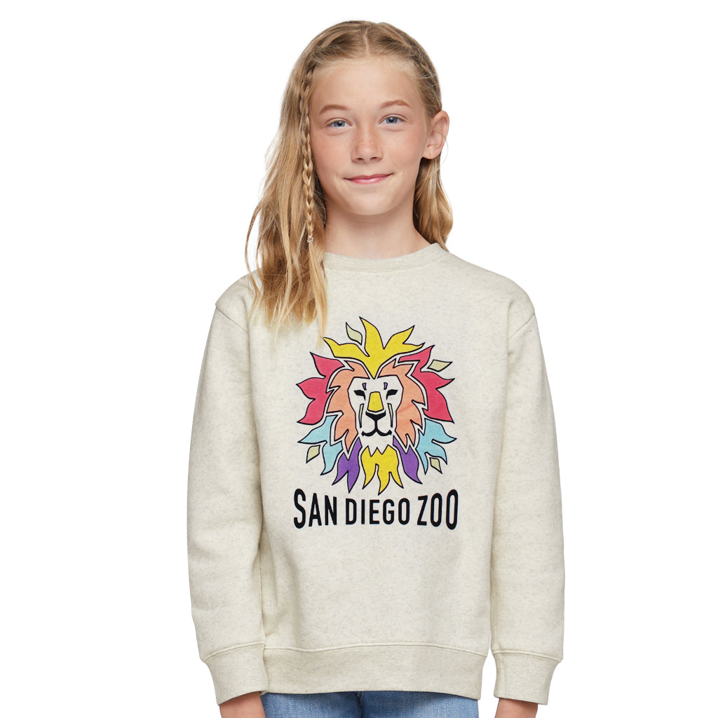 Colorful Lion Color-Changing Kids Sweatshirt