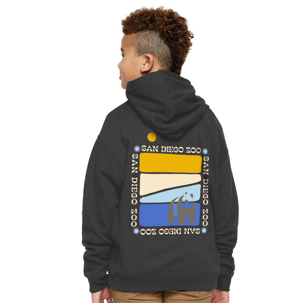 Panda Good Vibes Kids Hooded Sweatshirt