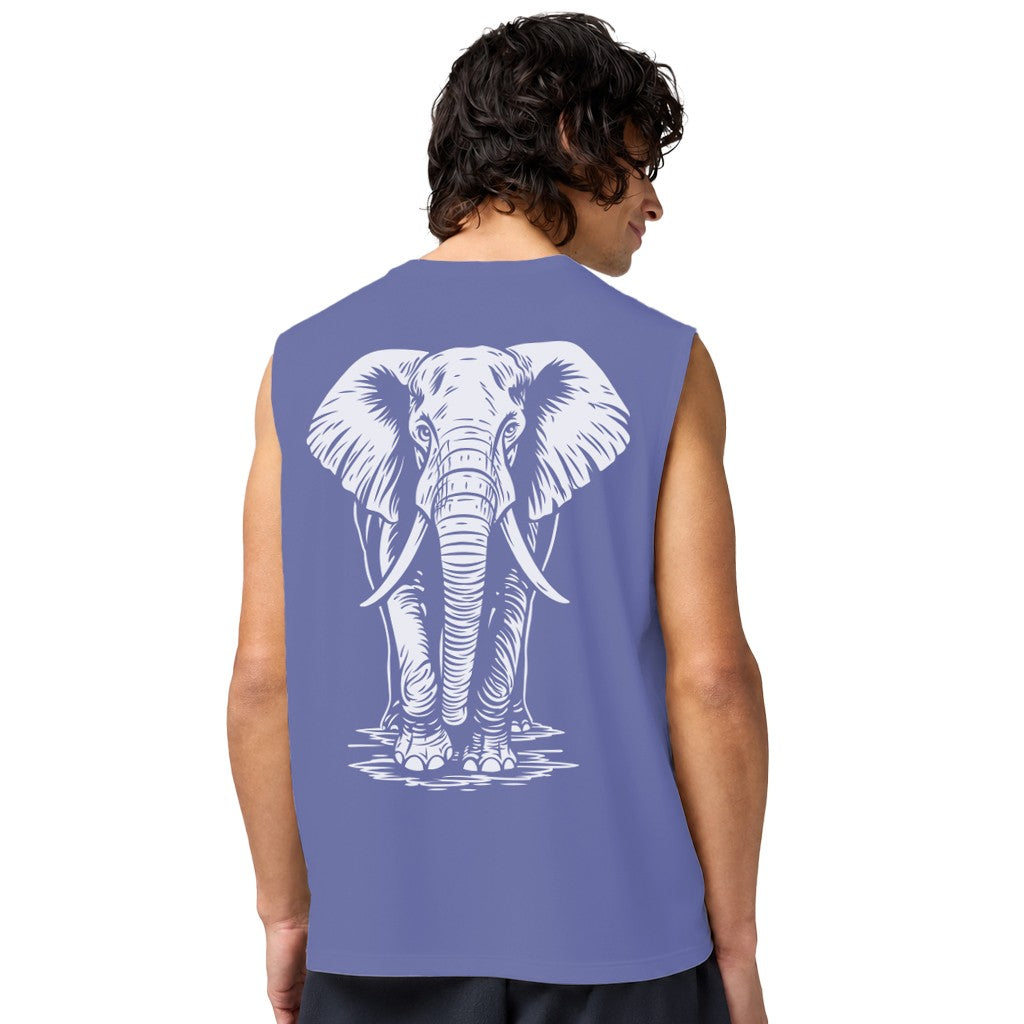 Etched Elephant Muscle Tank