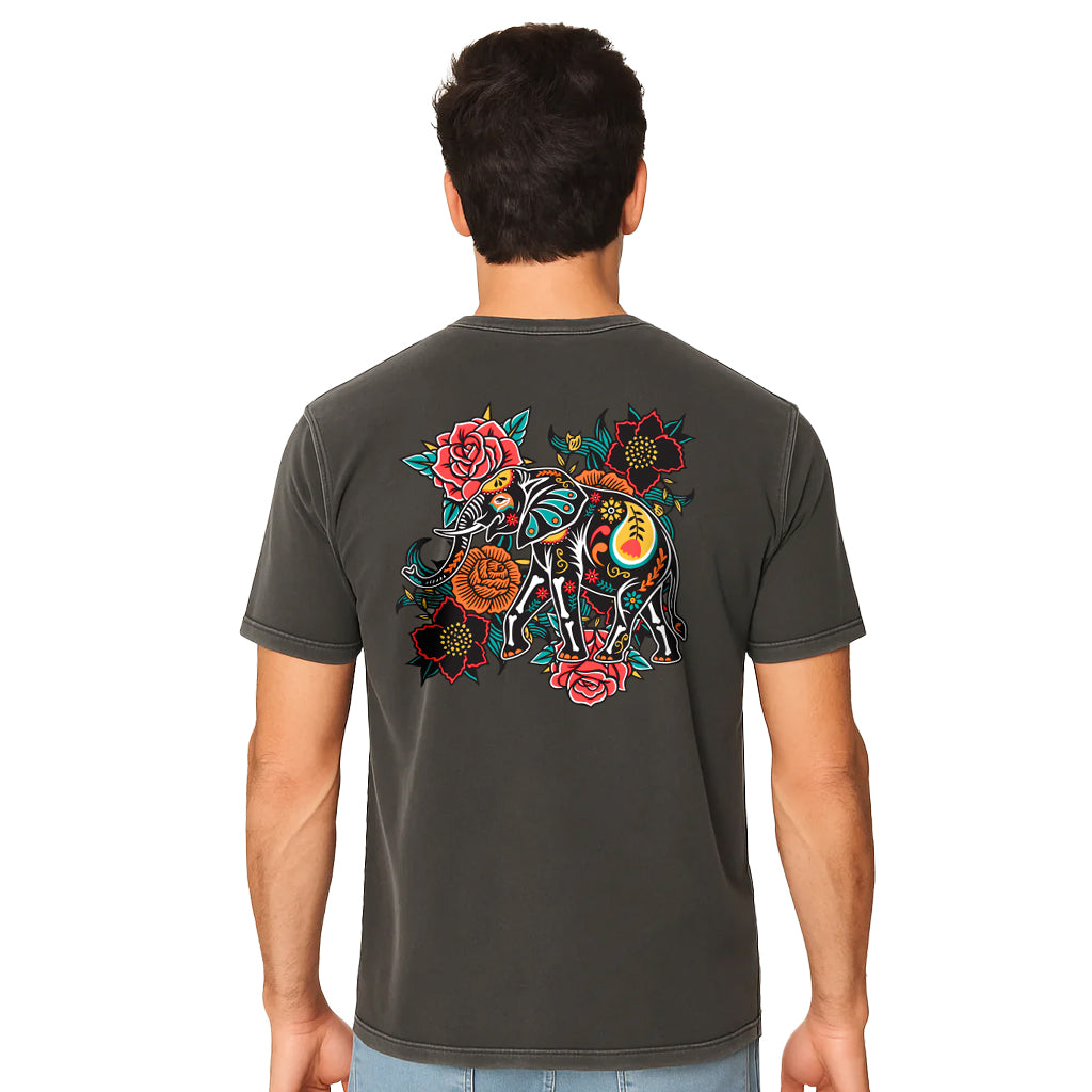 Día de los Muertos-Inspired Elephant Tee
