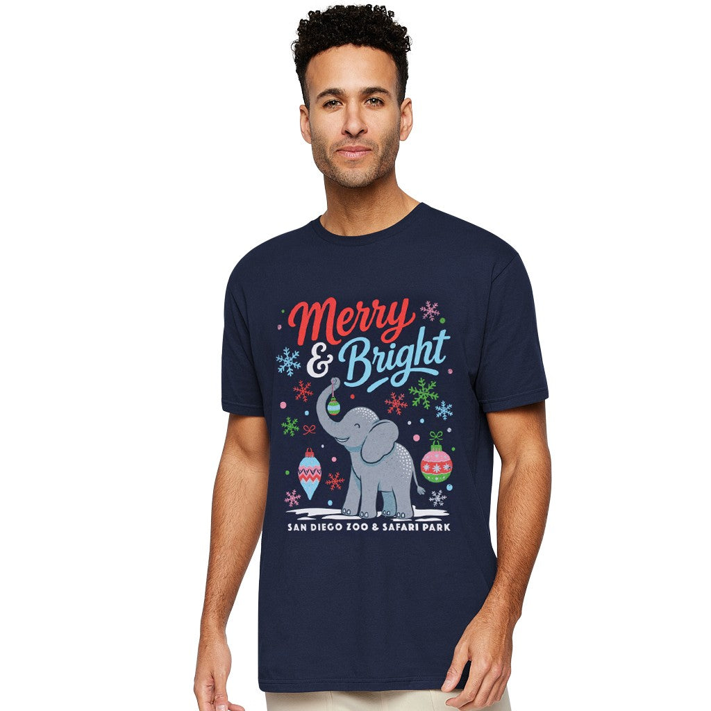 Merry & Bright Elephant Tee
