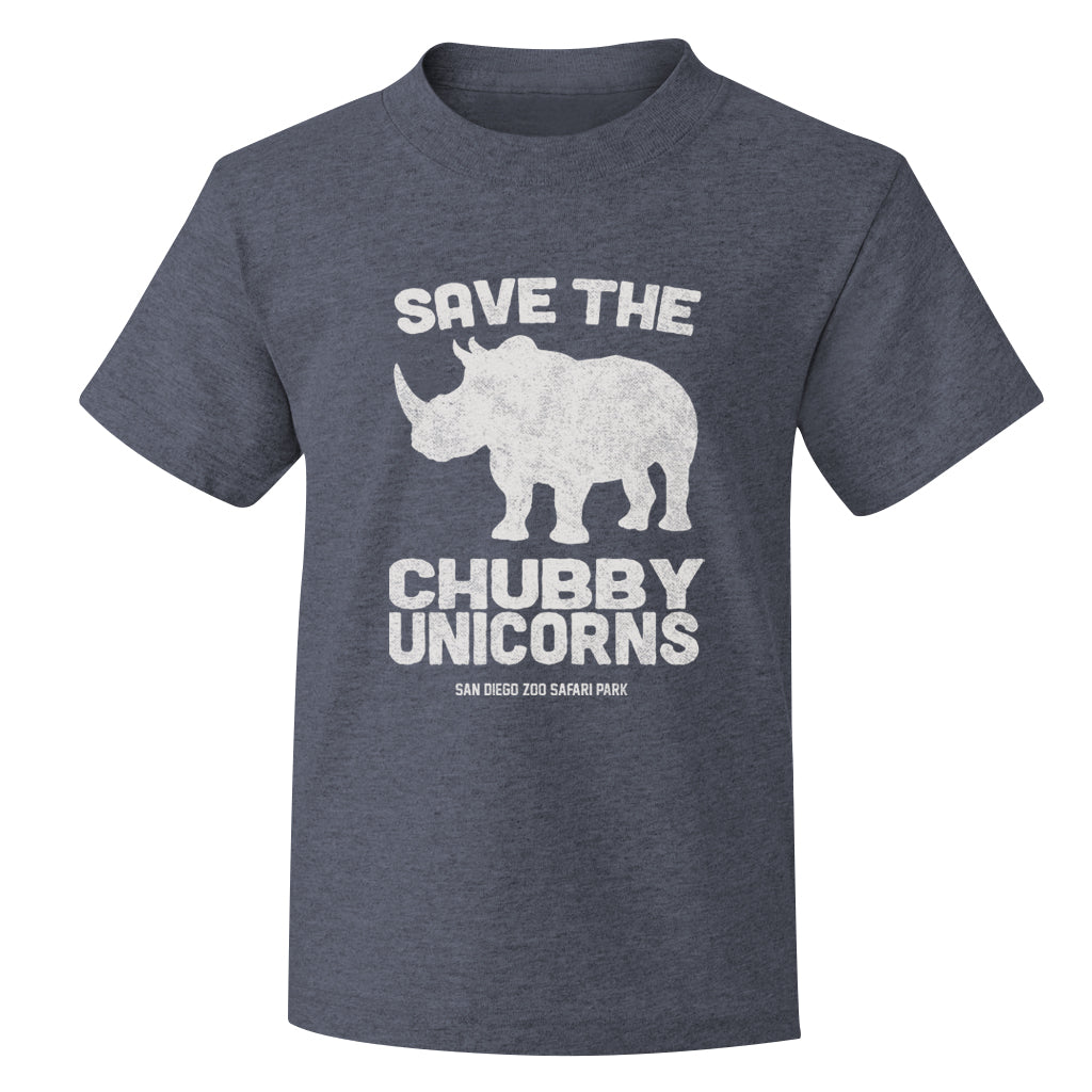 NAVY BLUE CREW NECK SHORT SLEEVE KIDS T-SHIRT RHINO