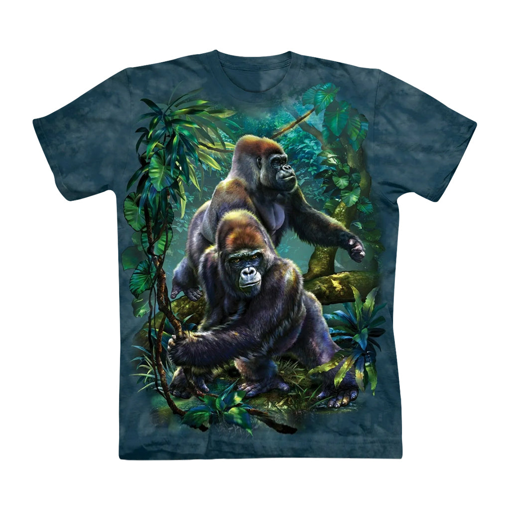 KIDS YOUTH BOYS GORILLA JUNGLE TIE DYED TEE T-SHIRT