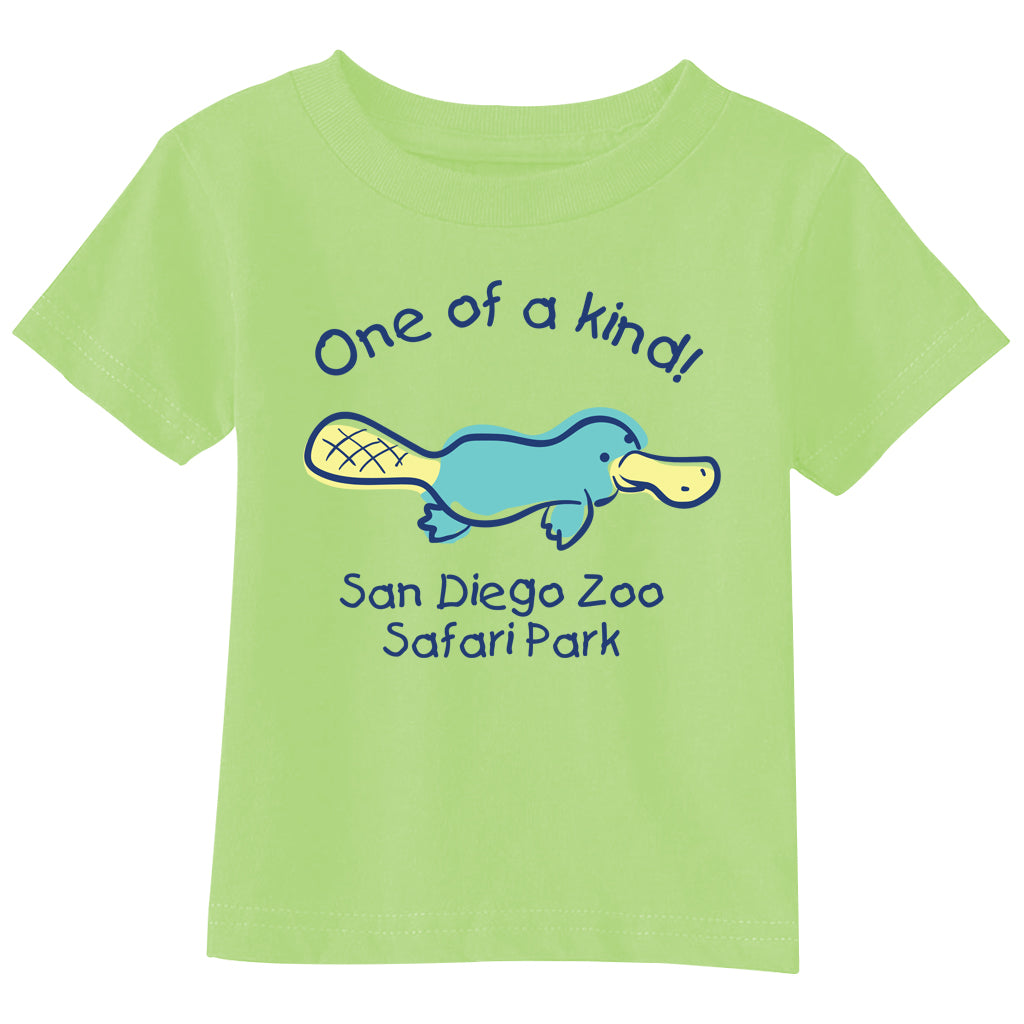 ONE OF A KIND PLATYPUS TODDLER TEE LIME GREEN SDZSP