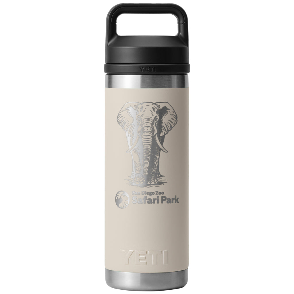 18oz YETI AFRICAN ELEPHANT SDZSP CAPE TAUPE CHUG CAP