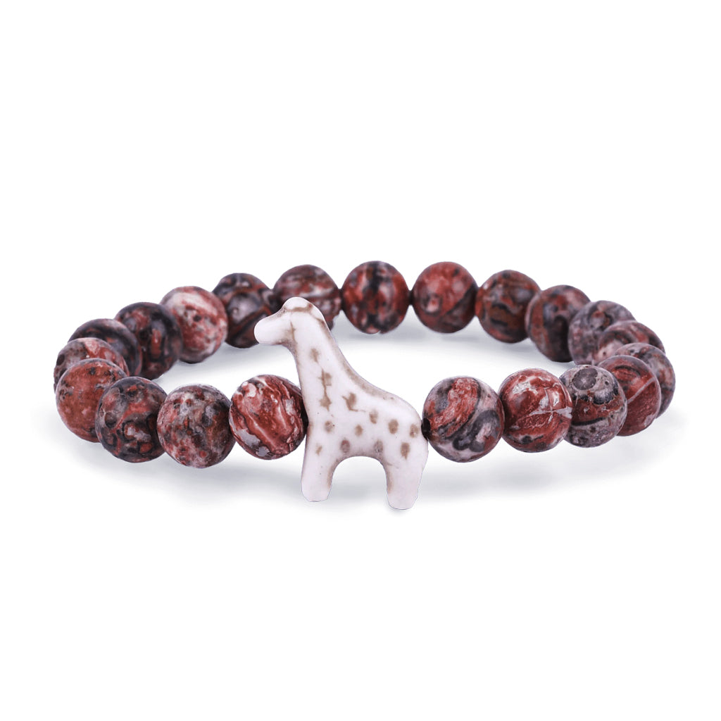 Giraffe Tracking Bracelet - Sahara Stone