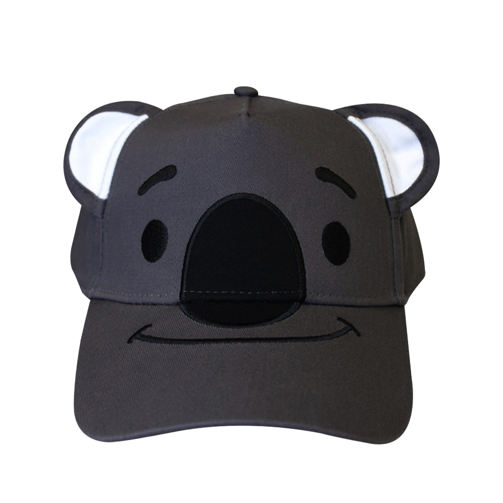 KOALA FACE BASEBALL HAT CAP GRAY GREY KIDS YOUTH