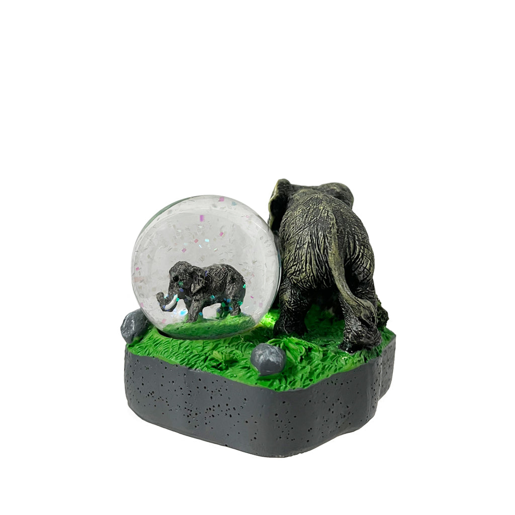 Elephant Duo Snow Globe