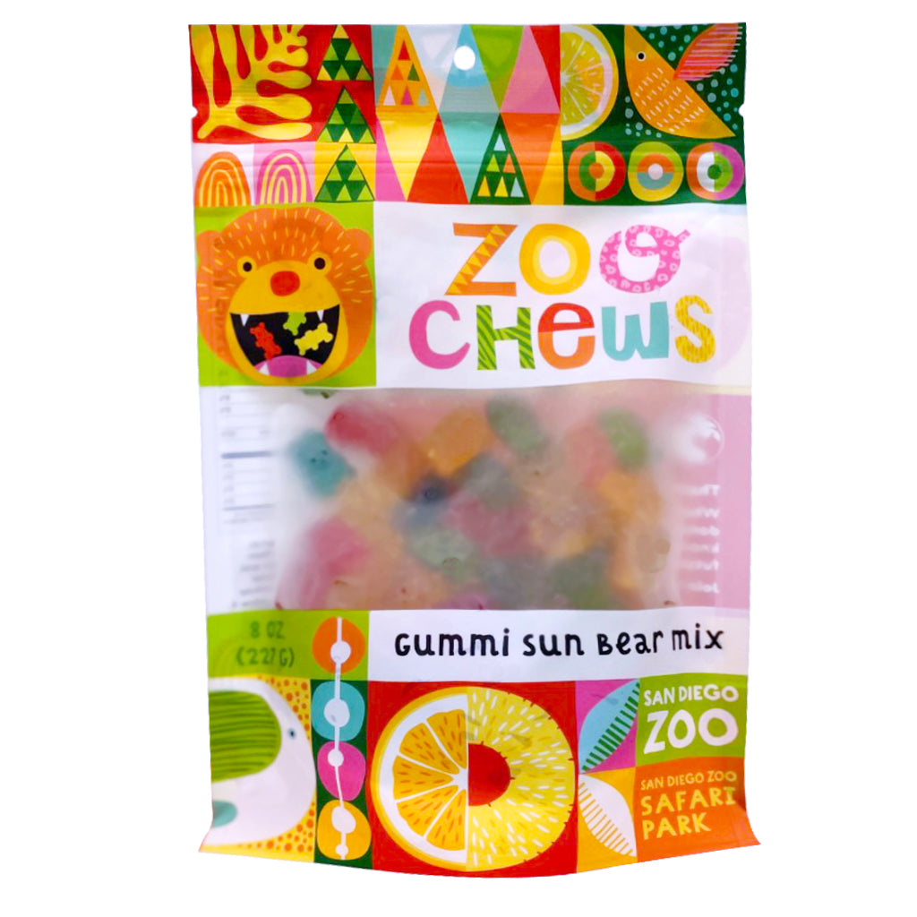 CANDY ZOO CHEWS GUMMI SUN BEAR MIX