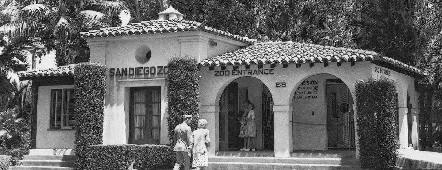 San Diego Zoo's Entrance in the Early 1900s