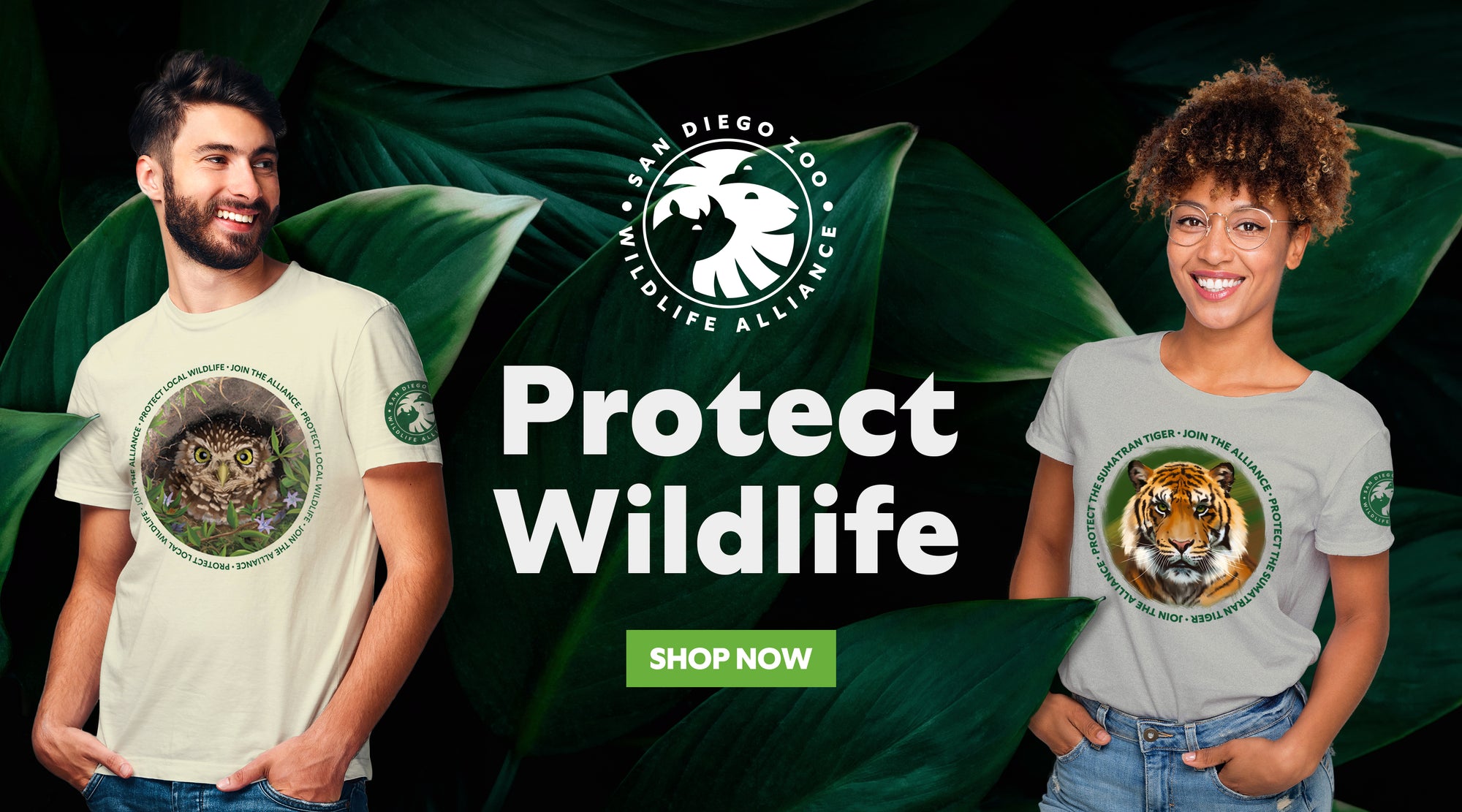 Protect Wildlife with our San Diego Zoo Wildlife Alliance collection