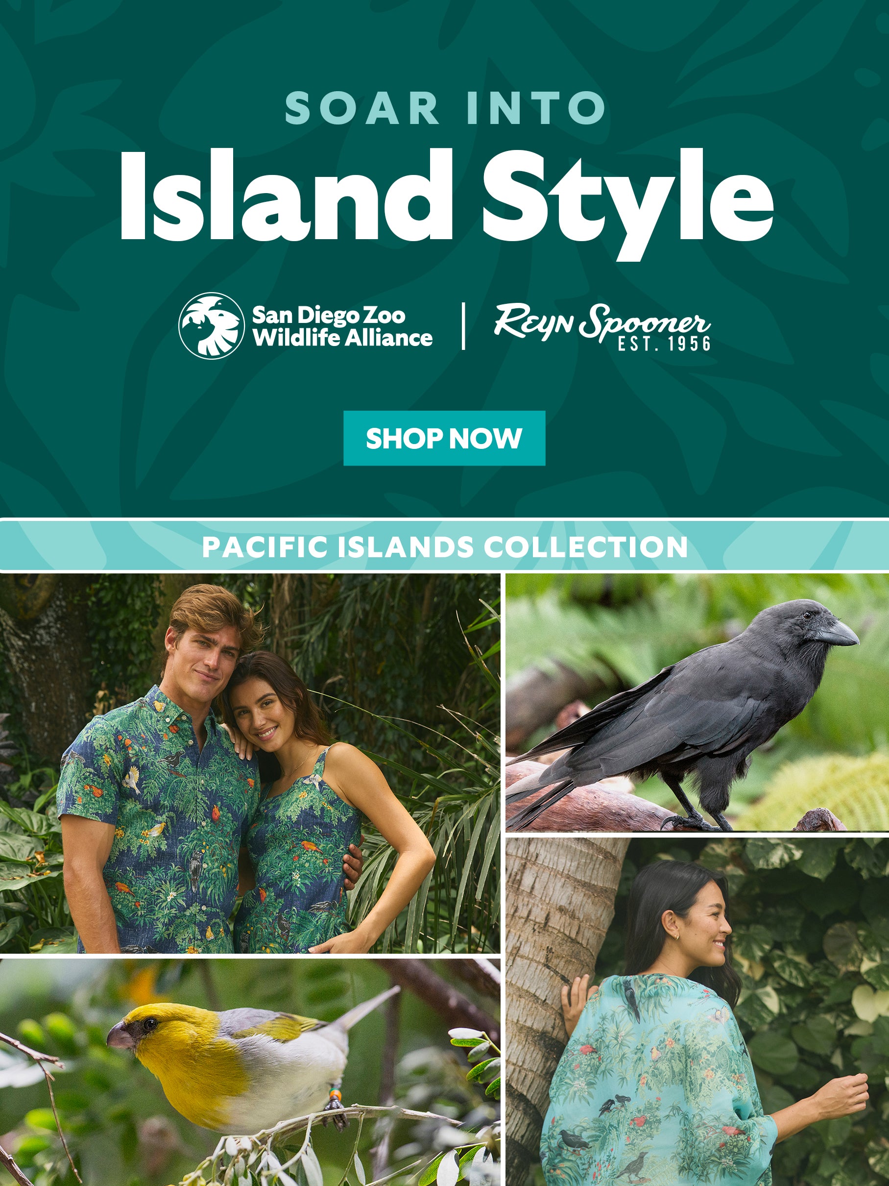 San Diego Zoo Reyn Spooner Pacific Islands Collection