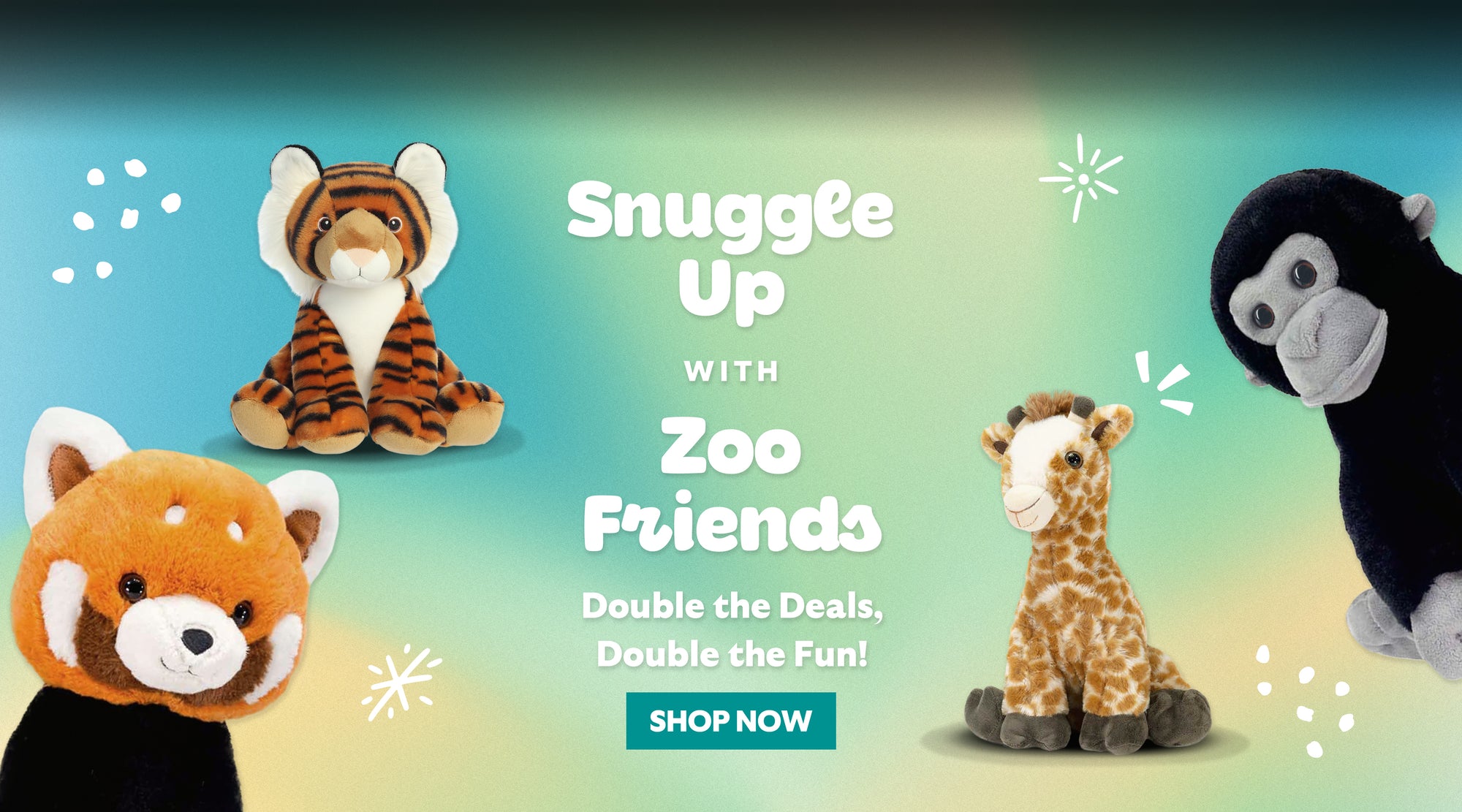 Snuggle Up with New Zoo Friends Plushies