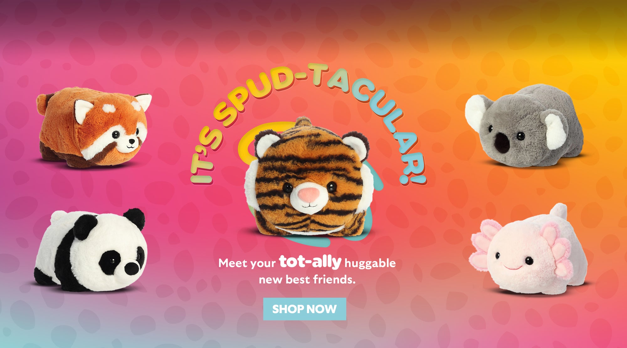 Bring Home Spudsters Wildlife Plushies
