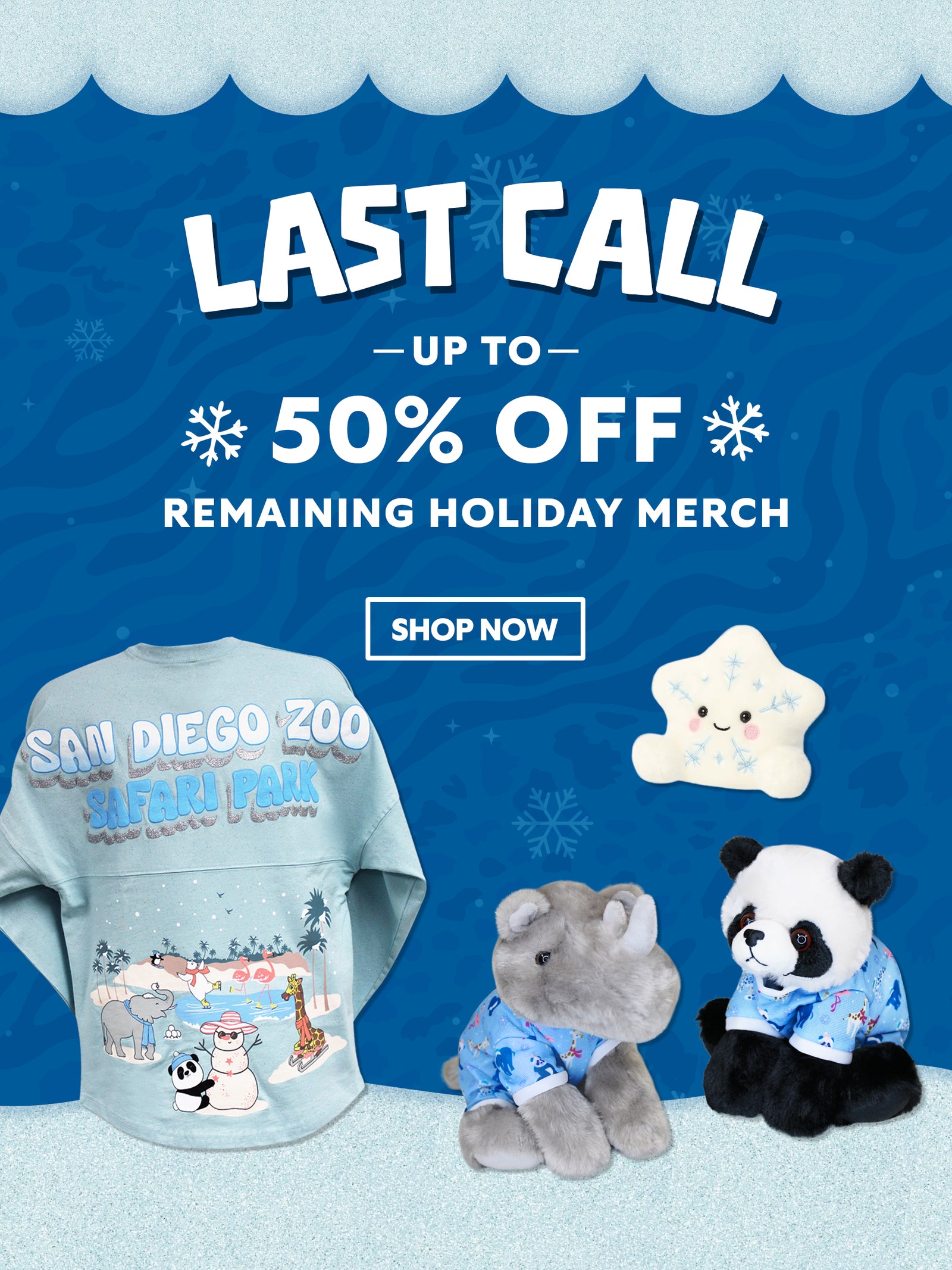 Last Call for Up to 50% Off Remaining Holiday Merch