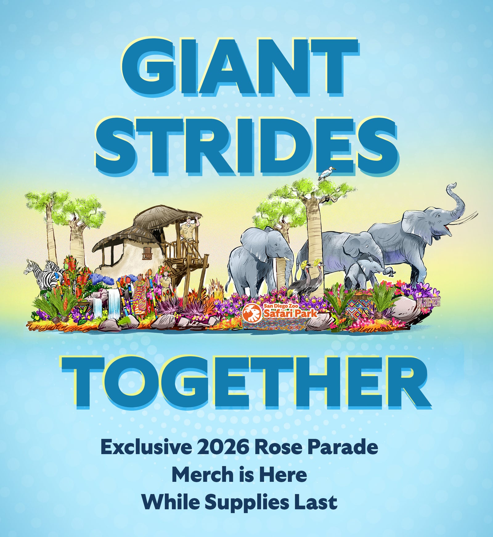 Giant Strides Together Exclusive 2026 Rose Parade-Inspired Merch