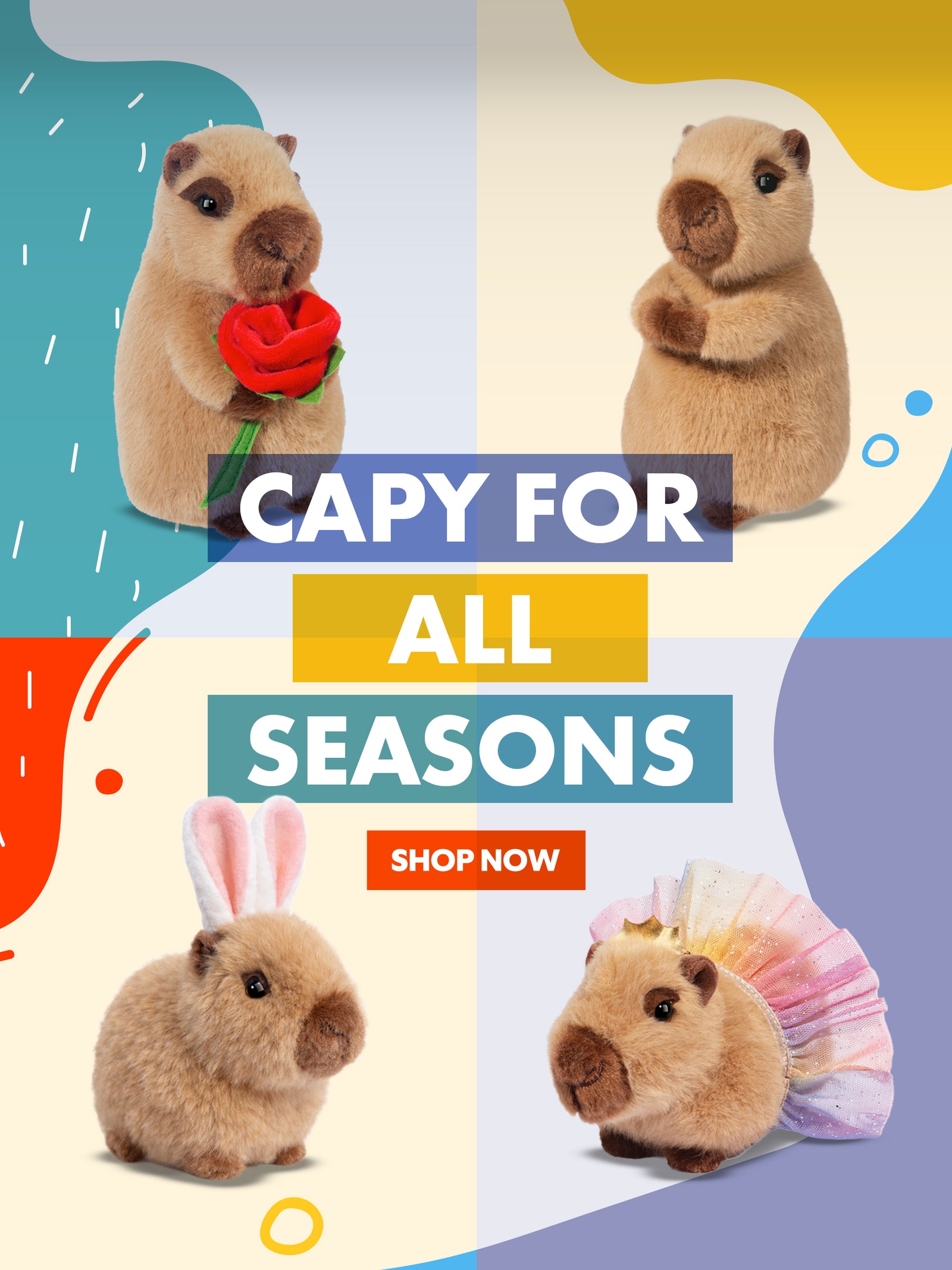 Capy for All Seasons Plushies