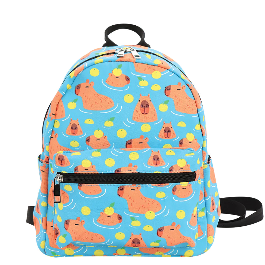 CAPYBARA MINI BACKPACK TEAL BLUE