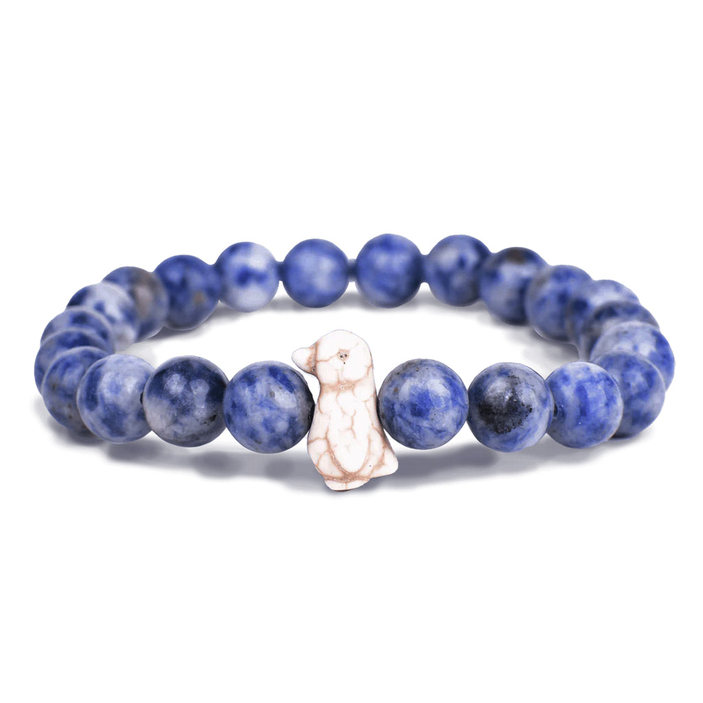 FAHLO PENGUIN TRACKING BRACELET IGLOO BLUE STONE