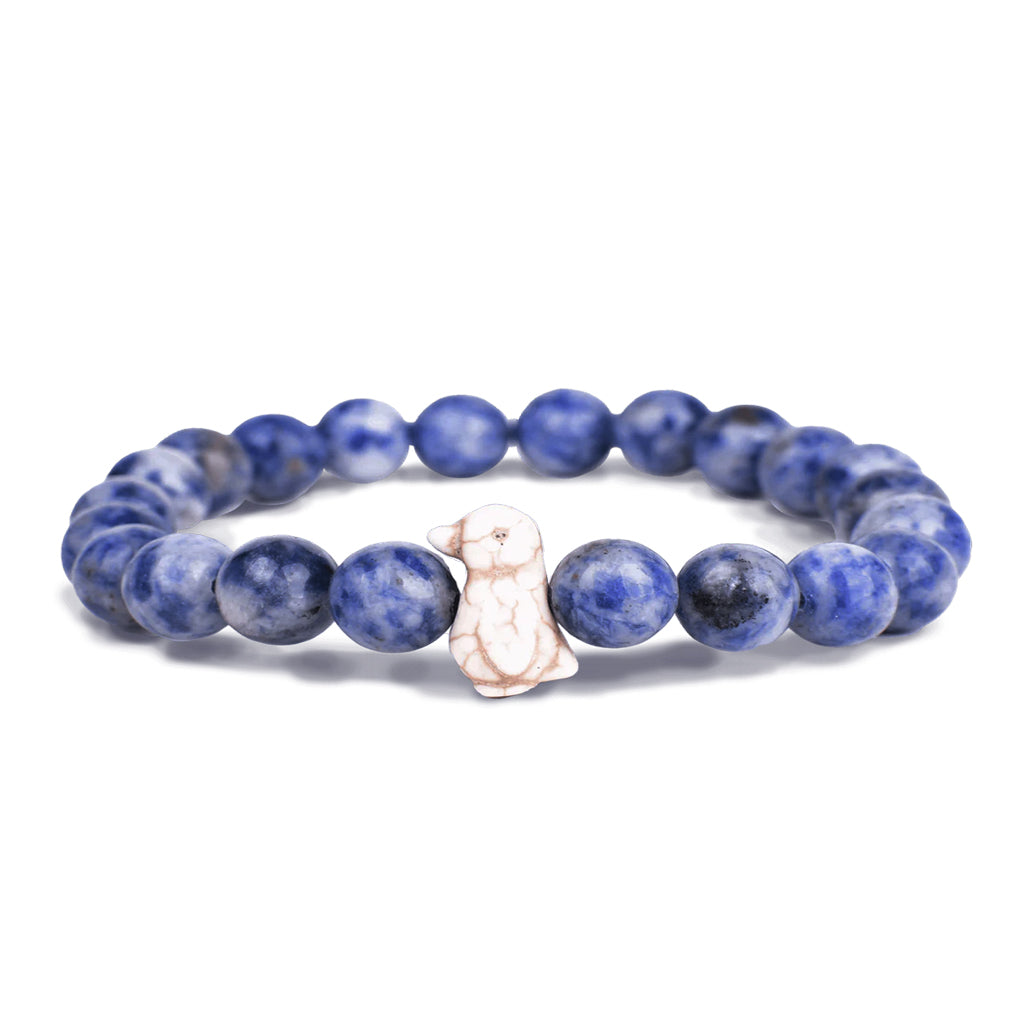 FAHLO PENGUIN TRACKING BRACELET IGLOO BLUE STONE