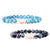 Polar Bear Fahlo Tracking Bracelet Glacier Blue Stone or Papillae Stone