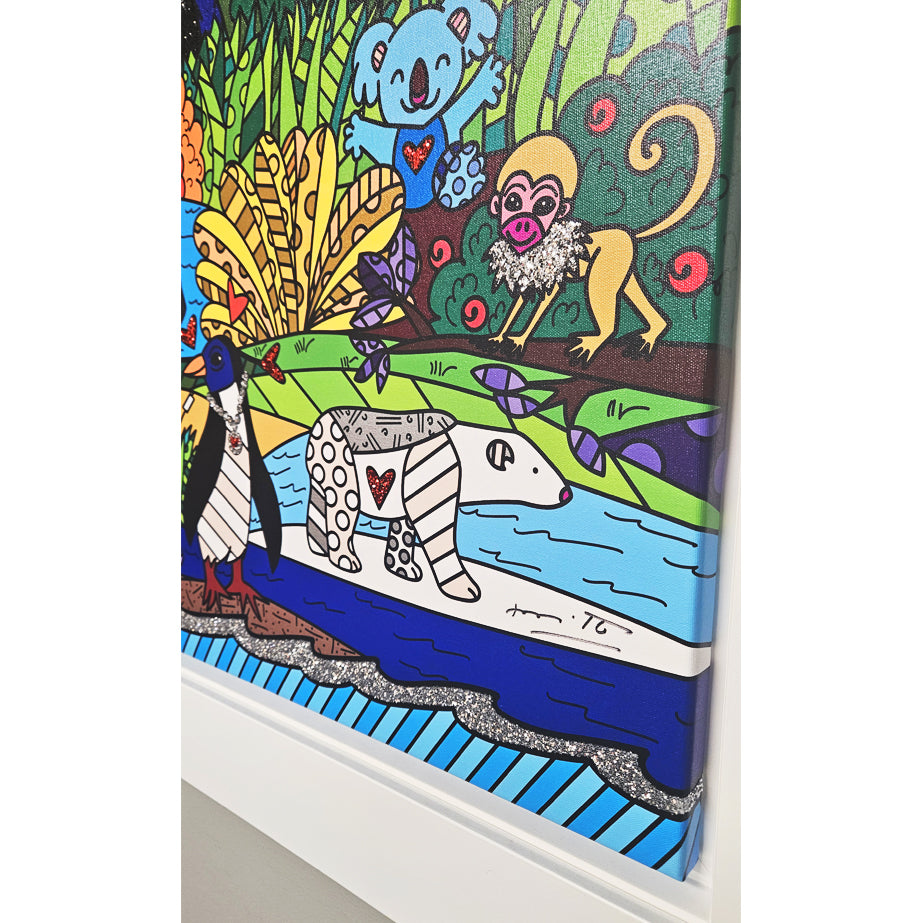Wildlife Alliance by BRITTO - Signed Limited Edition Canvas Print